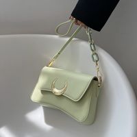 Nuevo Bolso Cuadrado Pequeño A La Moda De Color Sólido Con Bandolera Y Axilas main image 2