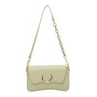 Fashion New Solid Color Messenger Shoulder Underarm Small Square Bag sku image 2