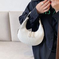 Fashion Crocodile Pattern New Summer Handbag Women's Single Shoulder Underarm Bag sku image 1