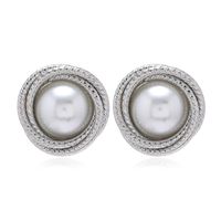 Wholesale Jewelry Baroque Pearl Winding Stud Earrings Nihaojewelry sku image 1