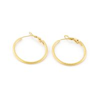 Fashion Geometric Stainless Steel 18K Gold Plated Earrings sku image 2