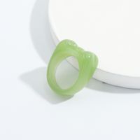 Retro Candy Color Acrylic Ring Wholesale sku image 11