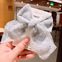 New Cute  Bow Children's Net Yarn Hairpin sku image 4