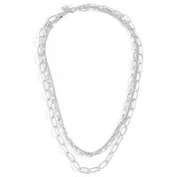 Korea Double Thick Chain Alloy Necklace sku image 2