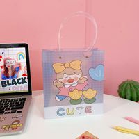 Cute New Cartoon Girl Portable Shopping Packaging Gift Bag Storage sku image 3