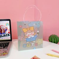 Cute New Cartoon Girl Portable Shopping Packaging Gift Bag Storage sku image 2