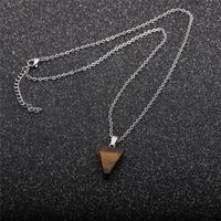 Fashion Triangle Semi-precious Stainless Steel Necklace Wholesale sku image 5