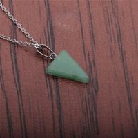 Fashion Triangle Semi-precious Stainless Steel Necklace Wholesale sku image 3