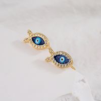 Aretes De Circonio Con Incrustaciones De Micro Cobre Con Pendientes Geométricos De Ojo De Diablo Nuevos De Moda main image 2