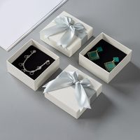 Fashion Solid Color Bow Jewelry Gift Packing Box One Piece main image 4