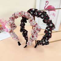 New Floral Fine Pleated Girl Fabric Fashion Headband Hair Accessories main image 2