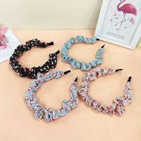 New Floral Fine Pleated Girl Fabric Fashion Headband Hair Accessories main image 4