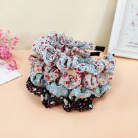 New Floral Fine Pleated Girl Fabric Fashion Headband Hair Accessories main image 5
