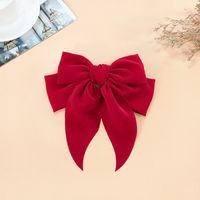 Korean Bow Hairpin Chiffon Double Spring Clip Fashion Hairclip sku image 4