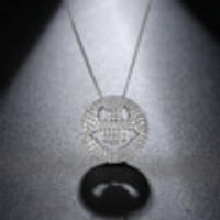 Alloy Fashion Geometric Necklace  (platinum-t10h01) Nhtm0510-platinum-t10h01 sku image 2