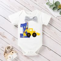 Summer Infant Digital Printing Short Sleeved Suspender Children's Set main image 7