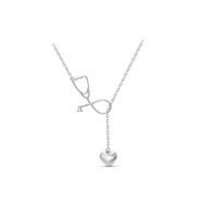 Mode Coeur Médecin Infirmière Stéthoscope Pendentif Alliage Collier En Gros sku image 2