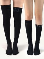 Universal Silicone Mid High-tube Velvet Calf Thigh Socks sku image 2