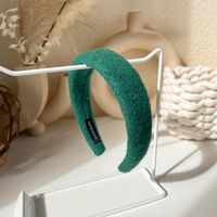 Retro Green Headband Korean Wide-brimmed Headband Autumn And Winter Headband sku image 16