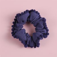 Handmade Cute Fabric Hairy Solid Color Children's Hair Ring Hair Accessories sku image 5