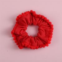 Accesorios Para El Cabello De Anillo De Color Sólido Peludo De Tela Bonita Hecha A Mano Para Niños sku image 8