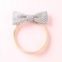 Five-pointed Star Print Cotton Linen Fabric Bow Hair Rope Hair Accessories main image 5