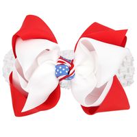 Cloth Fashion Flowers Hair Accessories  (watermelon Red And Blue Wide Hair Band)  Fashion Jewelry Nhwo1007-watermelon-red-and-blue-wide-hair-band sku image 2