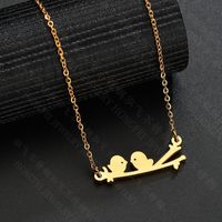 Womens Animal / Zodiac Plated Stainless Steel Necklaces Hf190418118176 sku image 2