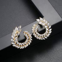 Alloy Fashion Geometric Earring  (18k-07b15) Nhtm0270-18k-07b15 sku image 3