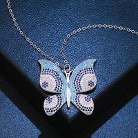 Mode Coréenne Exquis Femmes De Micro Zircon-laid Collier Luxueux Et Personnalisé Tout-match Papillon Clavicule Chaîne En Gros Nkn88 sku image 2