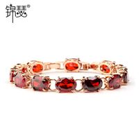 Fashion Alloy Inlaid Precious Stones Bracelets  (champagne)  Nhtm0135-champagne sku image 2