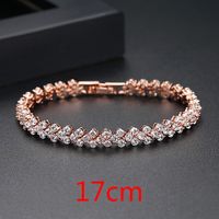 Alloy Simple Sweetheart Bracelet  (super Flash 16cm) Nhtm0342-super-flash-16cm sku image 5