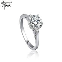Jinse Fünf-gesetz-ring Kupfer Eingelegter 3a Zirkon Einfacher Einzel Diamant Verlobung Sring Koreanische Mode Ring sku image 7