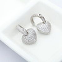 Alloy Korea Sweetheart Earring  (platinum-t04e01) Nhtm0340-platinum-t04e01 sku image 2