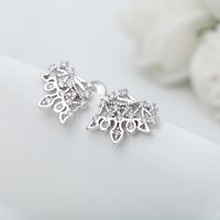 Womens Floral Electroplated Copper With Zircon Other Earrings Tm190423118854 sku image 2