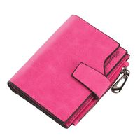 Women's Solid Color Pu Leather Side Zipper Card Holders sku image 3