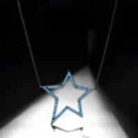 Alloy Fashion Geometric Necklace  (blue-t10e17) Nhtm0511-blue-t10e17 sku image 2