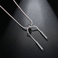 Alloy Simple Geometric Necklace  (white Rope Rose Alloy) Nhtm0386-white-rope-rose-alloy sku image 7
