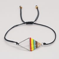 Ethnic Style Beads Hand-woven Triangle Geometry Bracelet sku image 1