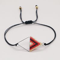Ethnic Style Beads Hand-woven Triangle Geometry Bracelet sku image 2