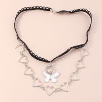 Fashion Butterfly Pendant Hollow Heart Lace Leg Chain sku image 1