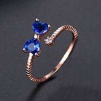 Ring Fashion Korean Simple Lady Bow Opening Adjustable Ring Jewelry Gift Trendy sku image 8