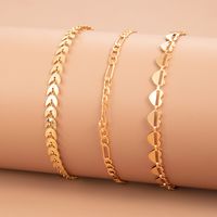 Simple Butterfly Anklet Tassel Angel Pendant Aircraft Chain Anklet Sets sku image 8