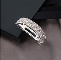 Fashion Diamond Inlay Rhinestone Arc Clip Barrettes Hair Accessories sku image 1
