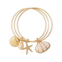 Fashion Multi-layer Female Shell Starfish Vacation Simple Metallic Bracelet main image 5