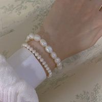 Fashion Simple Baroque Pearl Beaded Retro Bracelet Wholesale main image 3