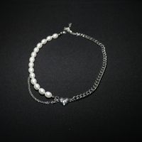 Baroque Style Pearl Chain Stitching Love Neck Chain main image 3