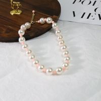 Colorful Beaded Contrast Pearl Personality Necklace sku image 4