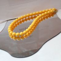 Solid Color Beaded Pearl Sweet Necklace Multicolors sku image 1