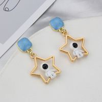 Coloré Collier D'huile De Porc Tête Tag Spaceman Anneau De Bain Perle Boucles D'oreilles sku image 1